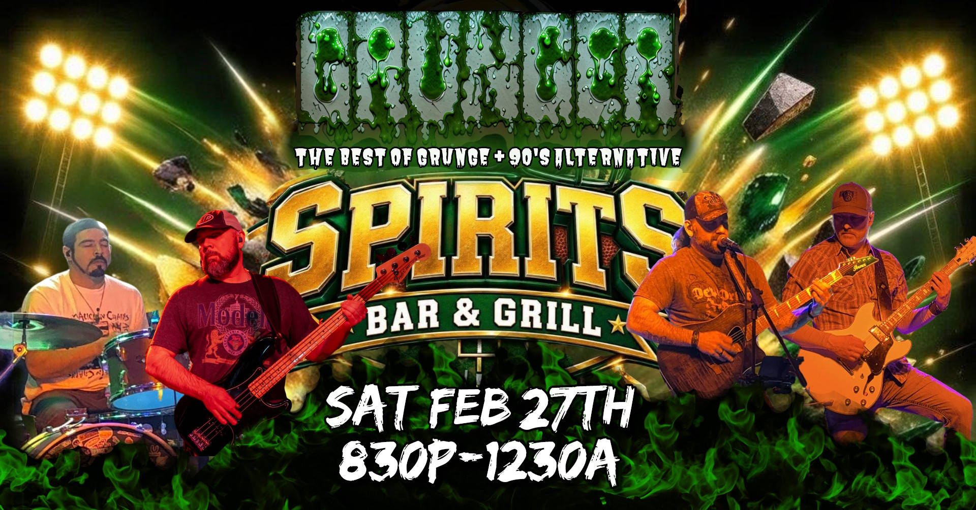 GRUNGER RETURNS TO SPIRITS!